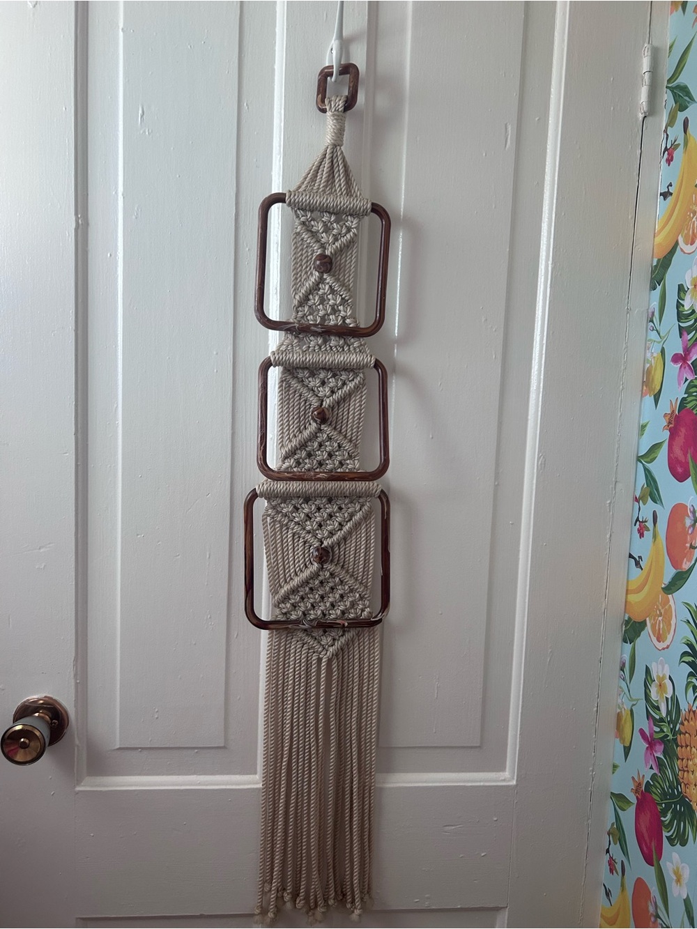 Vintage 1970s Boho Macrame Wall Hanging